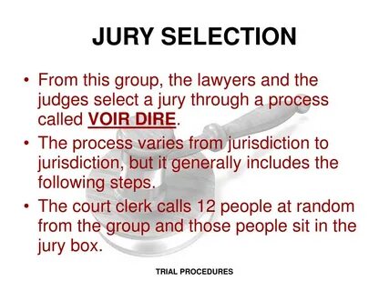 Jury selection