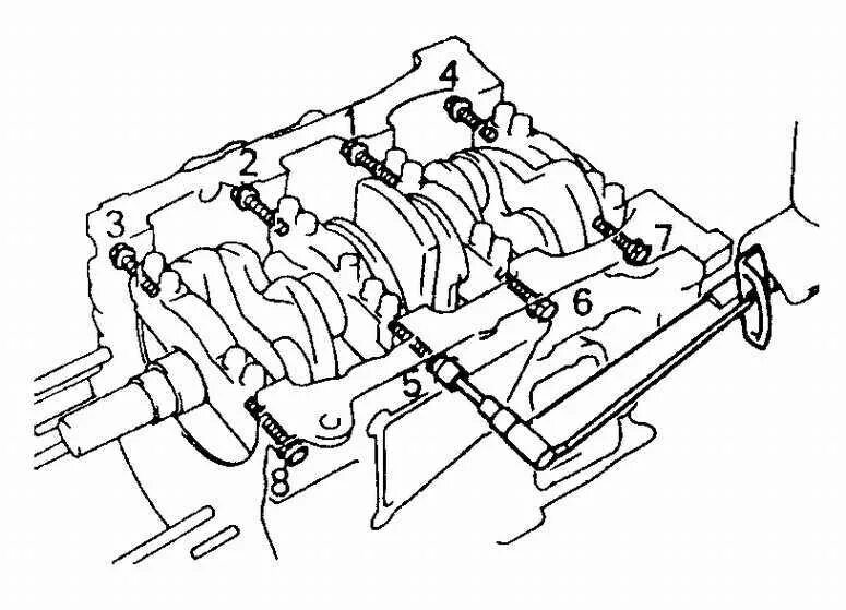 Затяжки бугелей коленвала. Протяжка коренных подшипников коленвала Toyota 1mz Fe. Момент затяжки коленвала 2gr-Fe. 2gr Fe момент затяжки Шатунов. Момент затяжки коренных подшипников Тойота 2,4.
