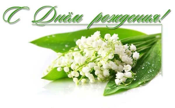 Ландыши фото с днем рождения