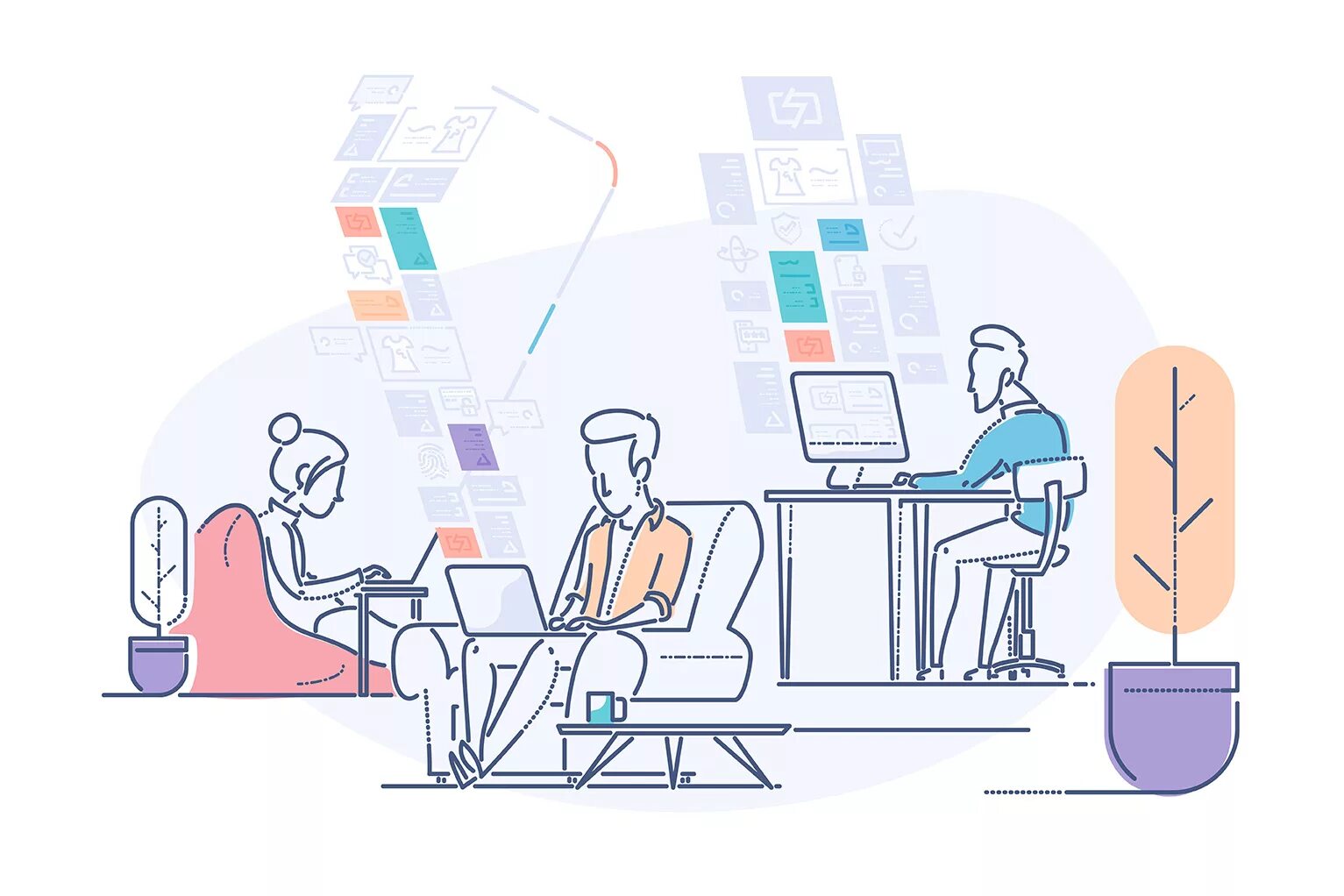 стартап рисунок