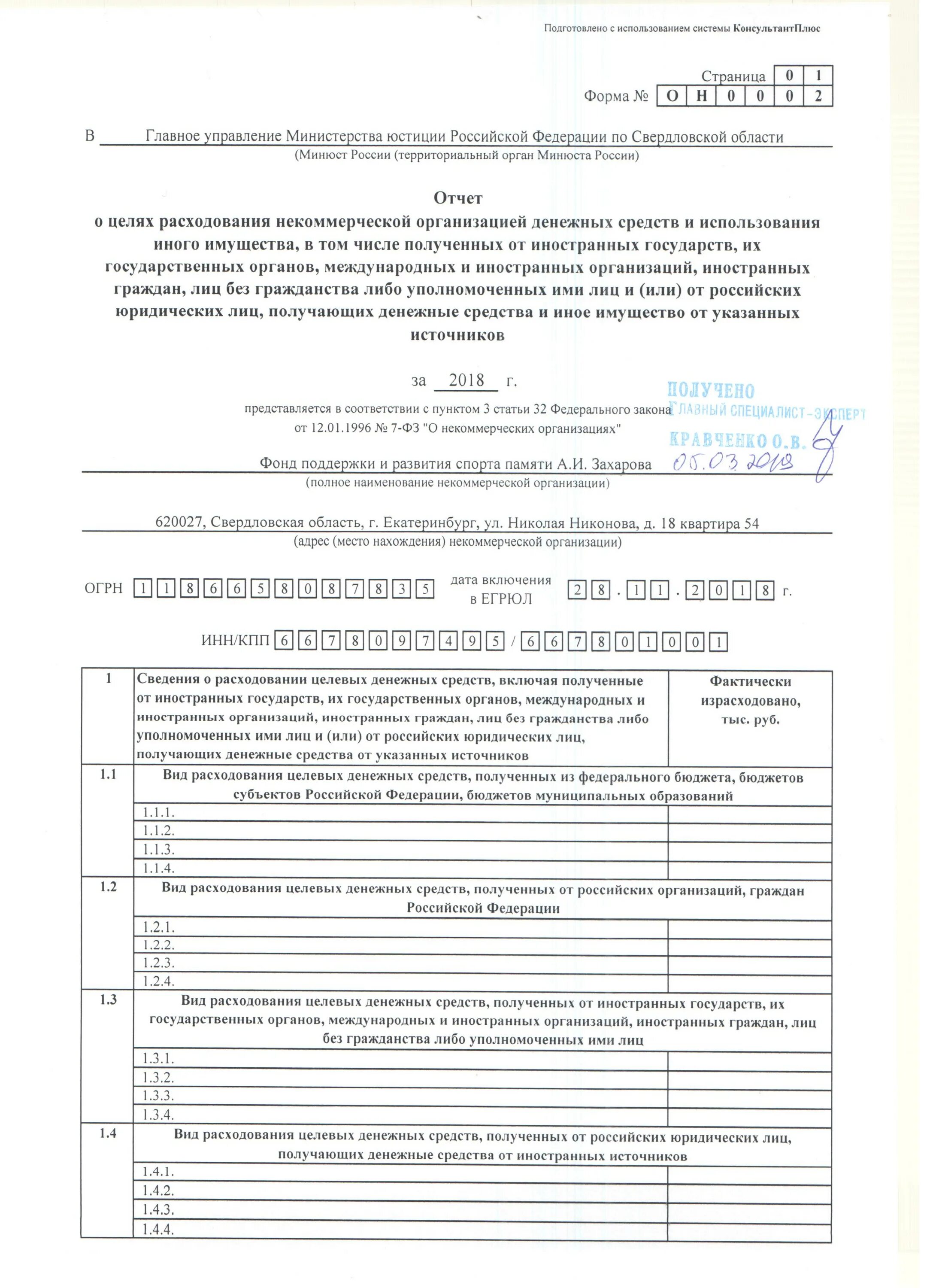 Форма он0003 в 2025 году