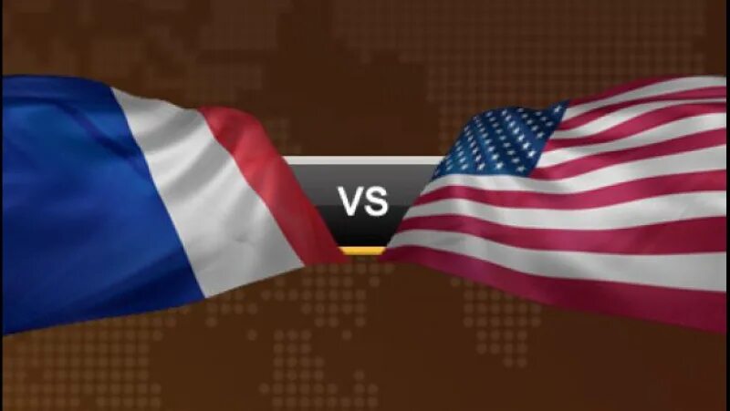 США vs Франция. Франция против США. Флаг Франции и США. Флаг США И Франции вместе. Сша против франции