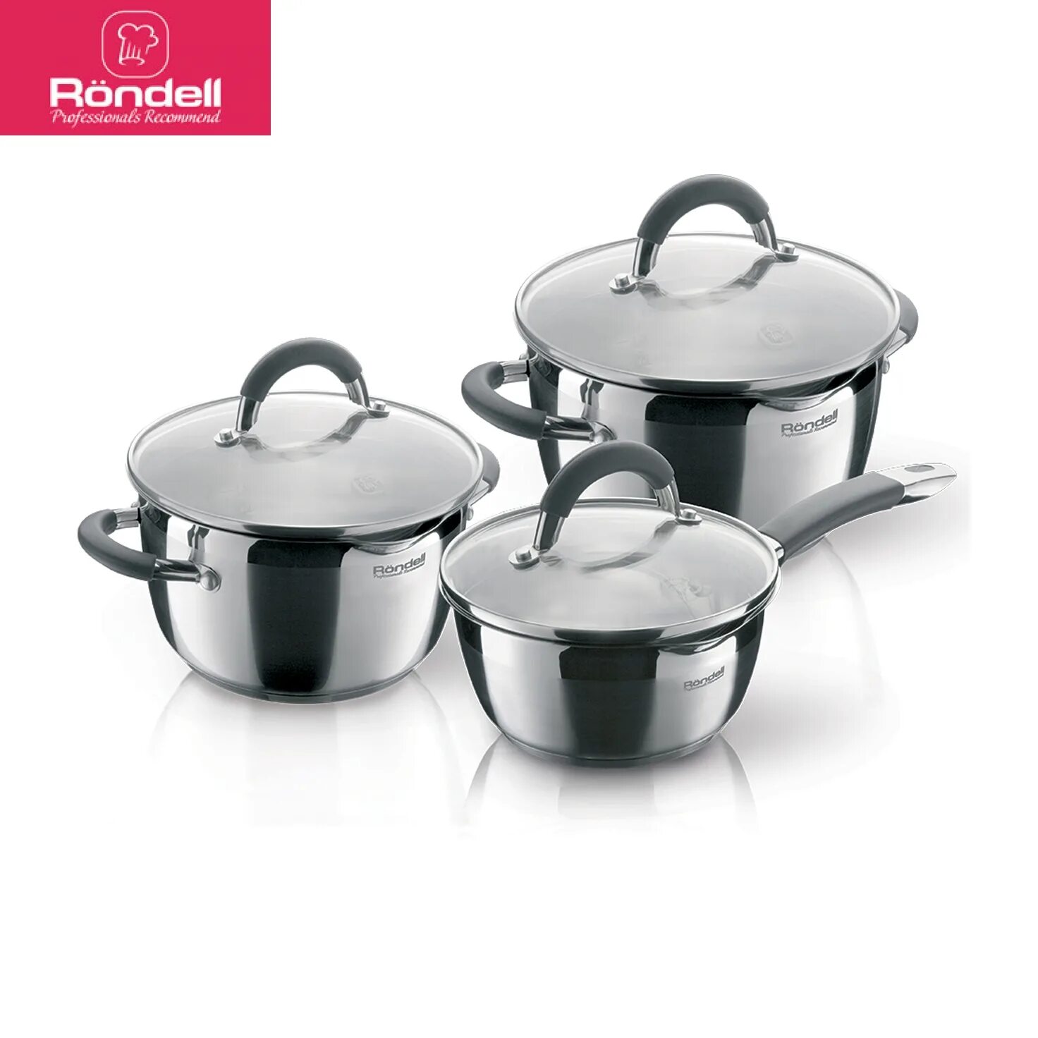 Набор кастрюль рондел 6 предметов. Посуда из нержавеющей. Berghoff 3950000. Cookware accessory universal кастрюли. Набор посуды peterhof ph-15832.