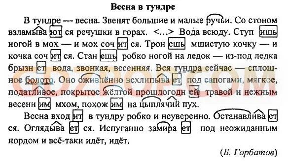 Диктант в тундре. Задания по русскому языку 6 класс.