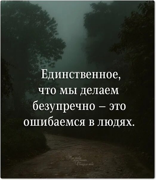 Единственное что понравилось. Безупречно ошибаемся в людях. Человек ошибся. Мы ошибаемся в людях. Единственное что мы делаем безупречно.