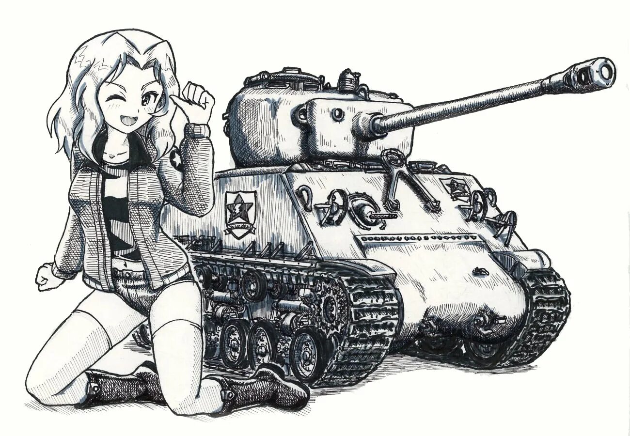 Берг танкистка читать. Girls und Panzer Эльф танкист. Танкист рисунок. Танкистка рисунок. Танкист возле танка рисунок.