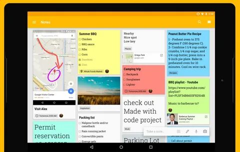 Приложение google keep