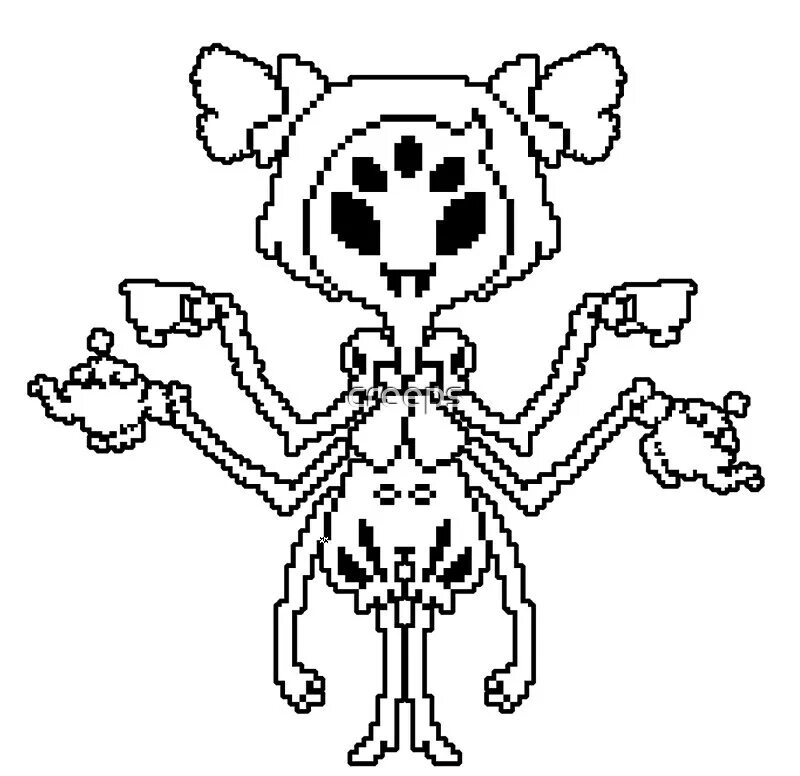 Как пройти маффет в андертейл. Маффет undertale. маффет спрайт. маффет пиксельная. muffet undertale sprite.