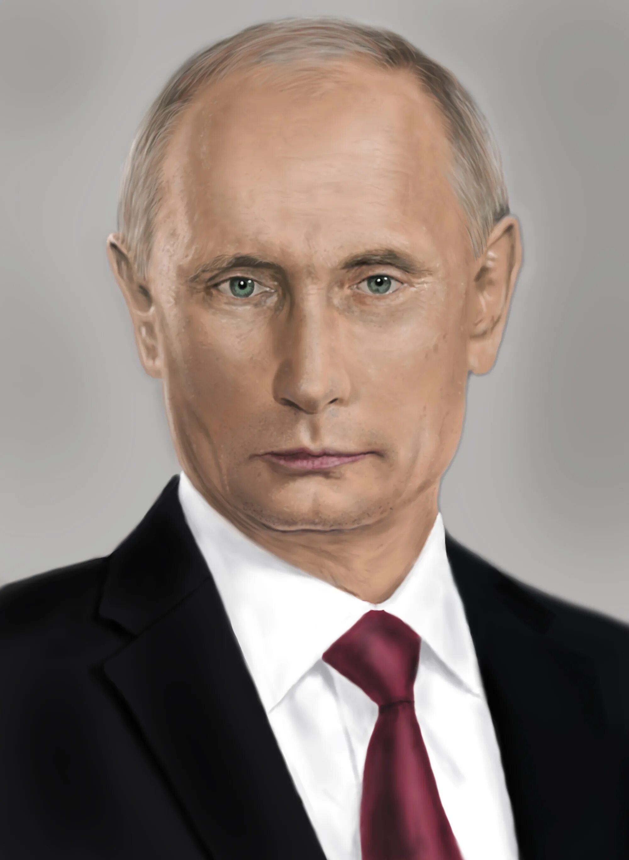 Лица президента. Портрет Путина а4.
