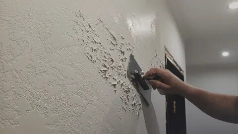 Фактурная краска стен своими руками