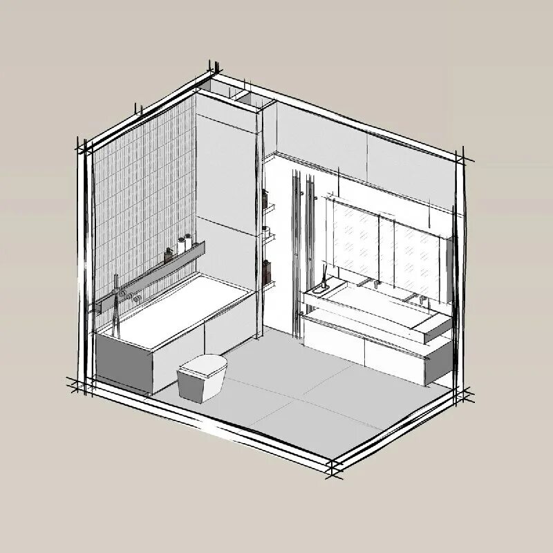гидроизоляция ванных комнат и санузлов. санузел для маломобильных групп населения план. устройство ванного помещения. санузел для мгн чертеж. планировка ванной комнаты чертеж.