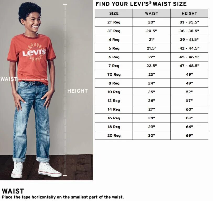 Какой рост джинсы. Детские джинсы Levis Размерная сетка. Размерная сетка Levis Kids 4 little Kids. Levi's® boys 8-20 Размерная сетка. Размерная сетка джинсы левайс детские.