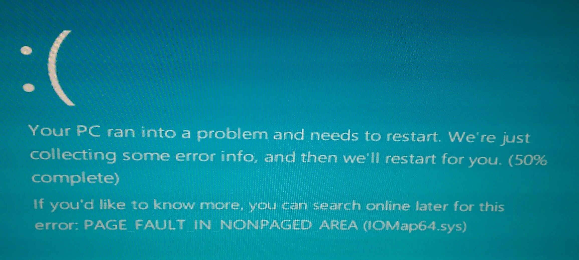 Экран смерти Page_Fault_in_NONPAGED_area. Синий экран Page Fault in NONPAGED area Windows 10. NOTMYFAULT BSOD. Not my Fault BSOD.