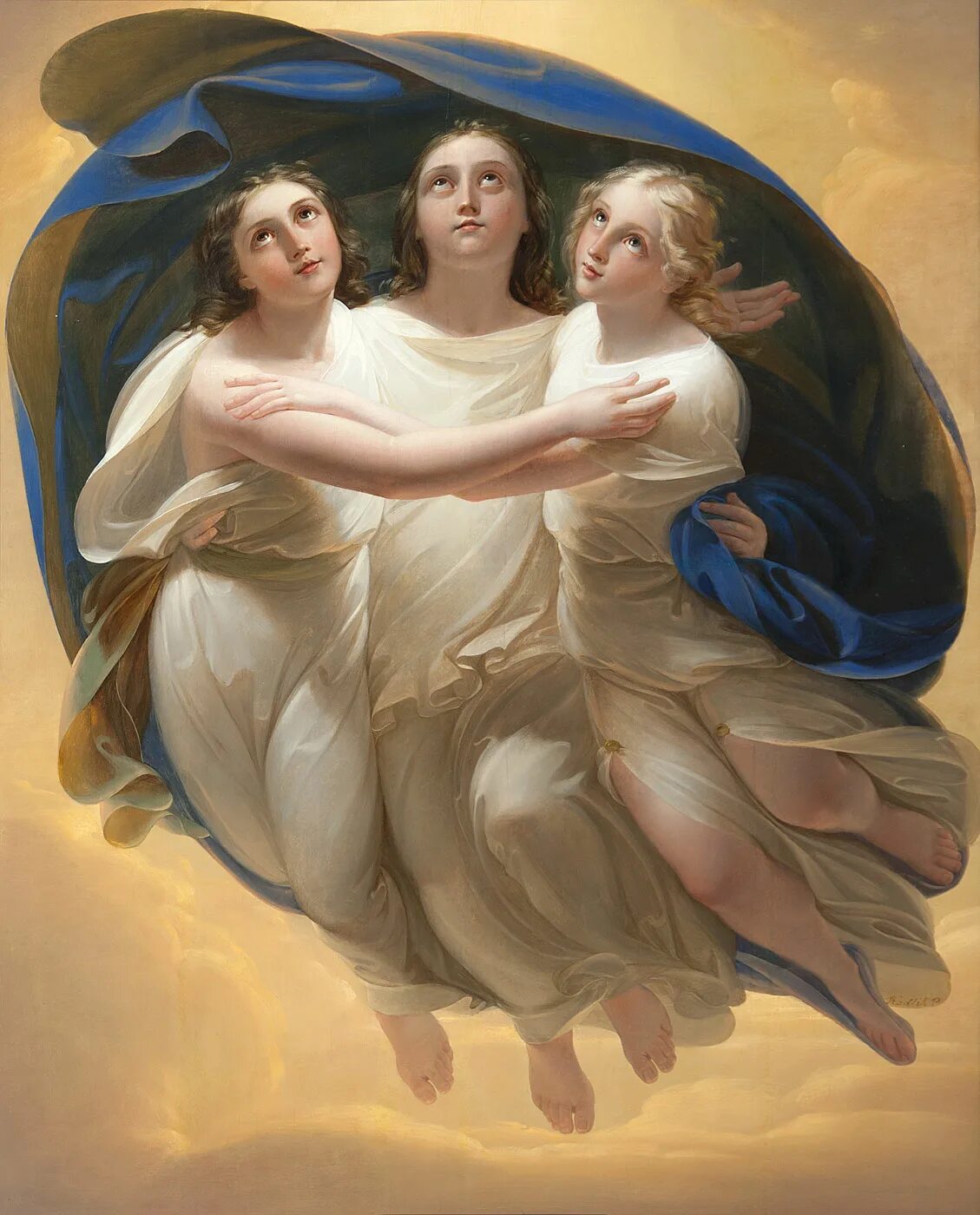 Three angels. Франтишек Ткадлик. Франтишек Ткадлик картины. Ангелы в живописи. Ангелочек живопись.