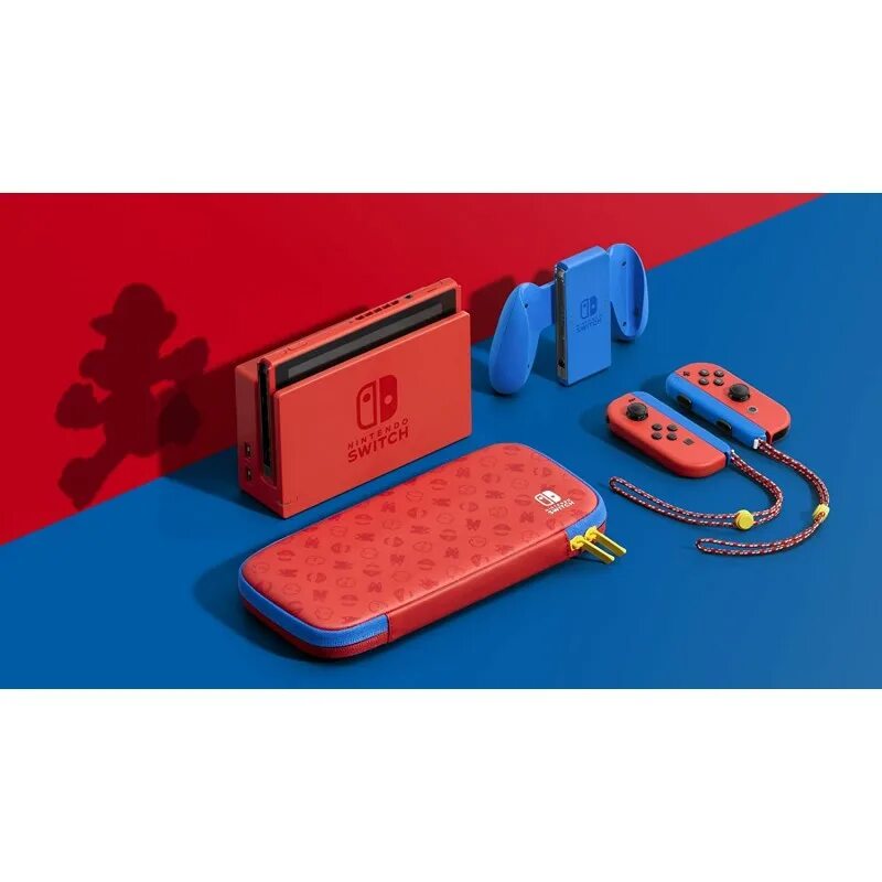 Nintendo switch mario купить. Нинтендо свитч Марио. Nintendo Switch Mario Red Blue Edition. Nintendo Switch. Особое издание Марио. Чехол Nintendo Switch Mario.