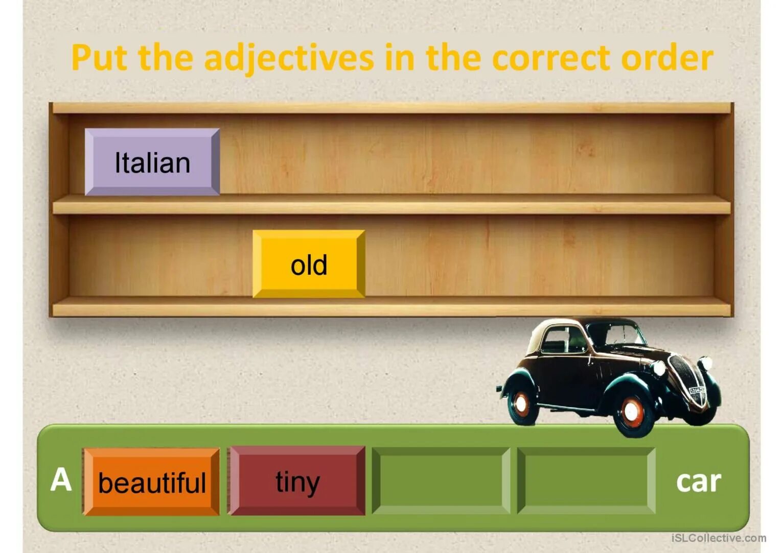 Order of adjectives. Correct order of adjectives. Игра adjective. Order of adjectives in English.