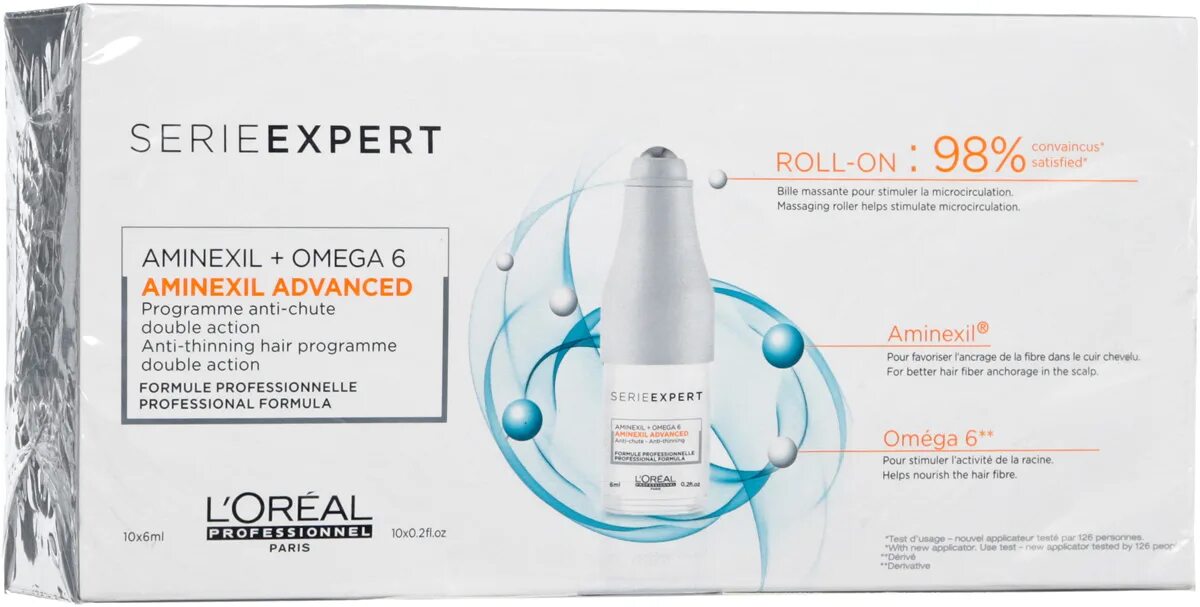 L’Oréal Professionnel serie Expert Aminexil Advanced. L'Oreal Prof контрол Аминексил Эдванст с роликовым аппликатором 10*6 мл. L'Oreal Aminexil Advanced treatment ампулы от выпадения волос (42х6мл). Loreal professional Scalp Advanced.