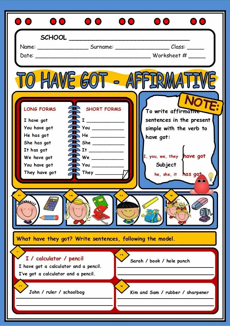 I have got a pencil. Have got вопросы Worksheets. Have got has got Worksheets for Kids. Have got has got Worksheets 2 класс. Упражнения have got has got food.