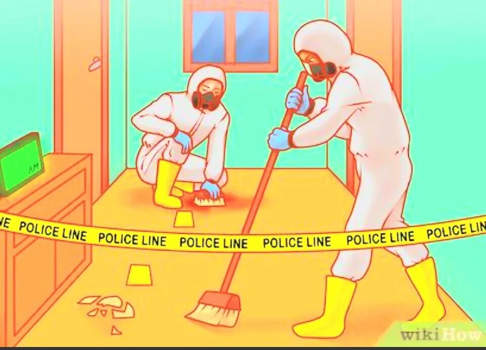 Crime scene cleaner. Уборщик мест преступлений.