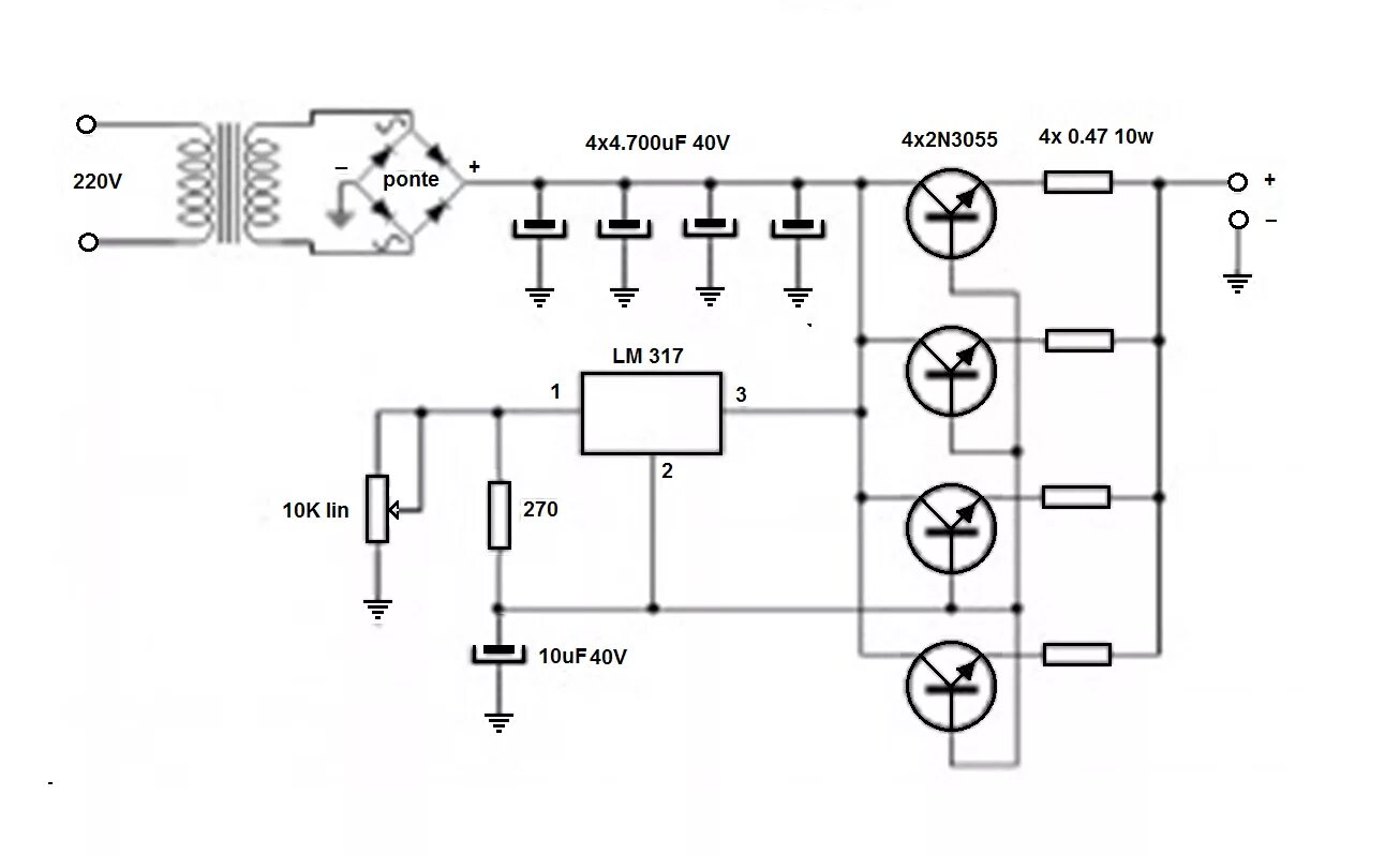 Блок питания 15 ампер. Схема блока питания на 12 вольт 5 ампер. Lm317 схема включения с регулировкой напряжения. Схема БП на кт819. Блок питания с 24 на 12 вольт схема.