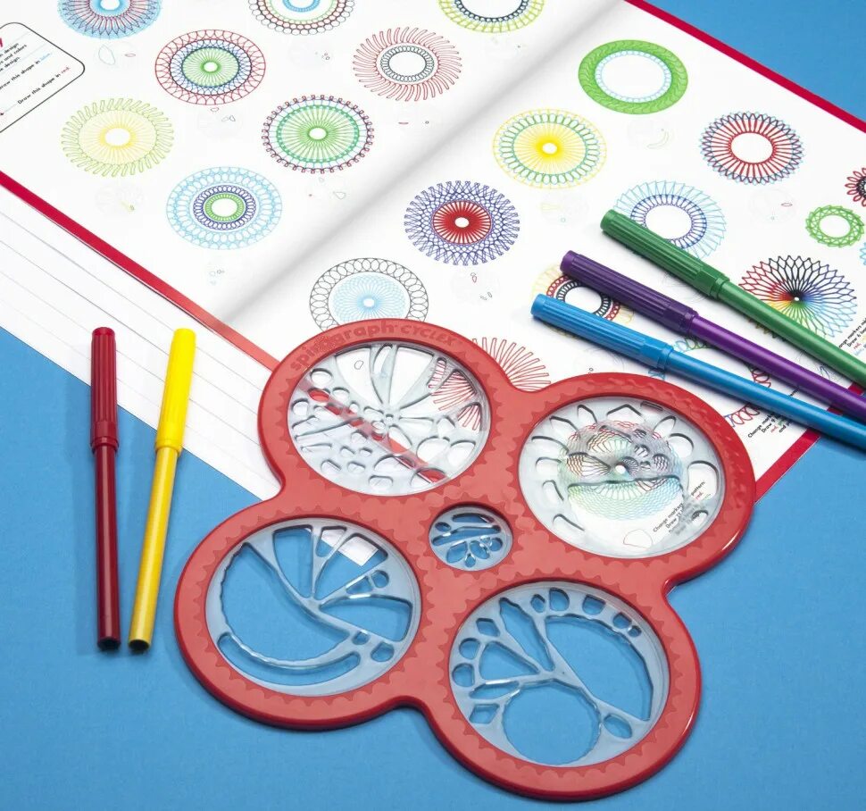 Спирограф для рисования как пользоваться. Спирограф cyclex. спирограф (spirograph): cyclex. спирограф cyclex (s-01018). hasbro спирограф cyclex.