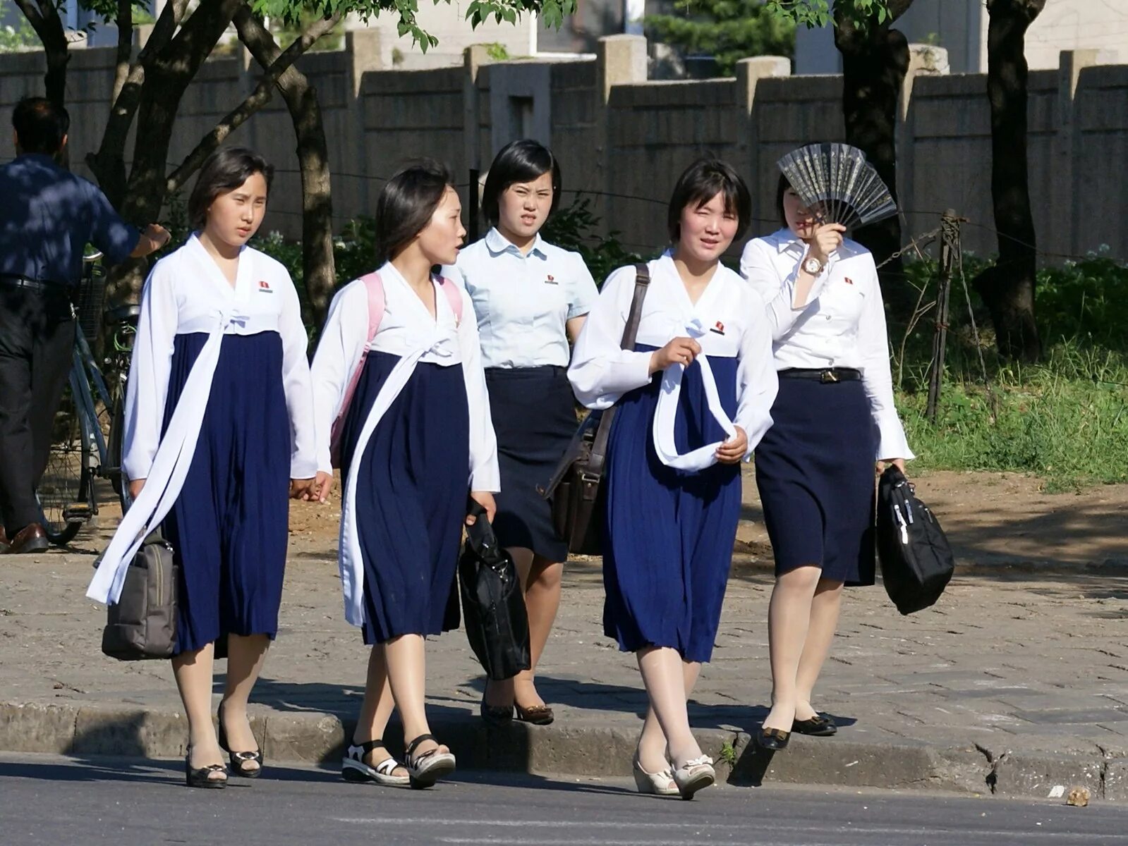 Korean students. Ханбок КНДР. Кореянки в Северной Корее. Южная Корея ханбок. Молодежь Северной Кореи.