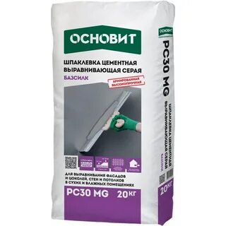 Смеси сухие шпатлевочные на цементной основе