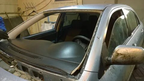 Поменять стекло тойота