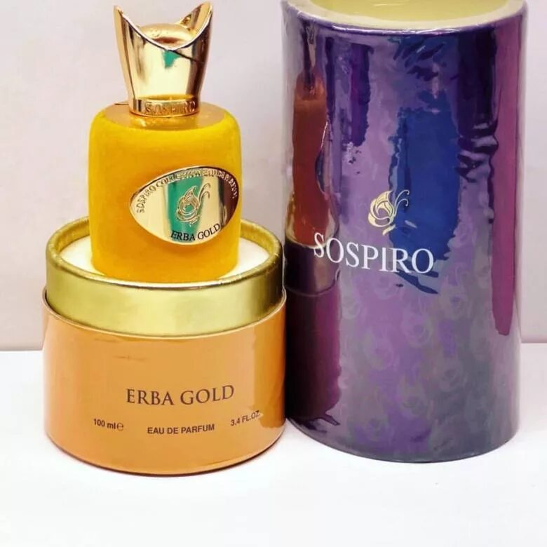 Erba gold. Духи Sospiro erba Gold 100ml. Sospiro erba Gold Unisex EDP 100ml. Sospiro erba Gold Perfumes 100 ml. Sospiro erba Gold желтые.