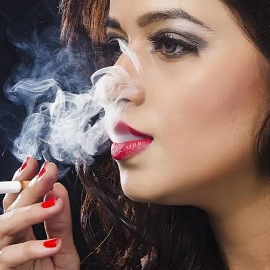 Beautiful smoking girl