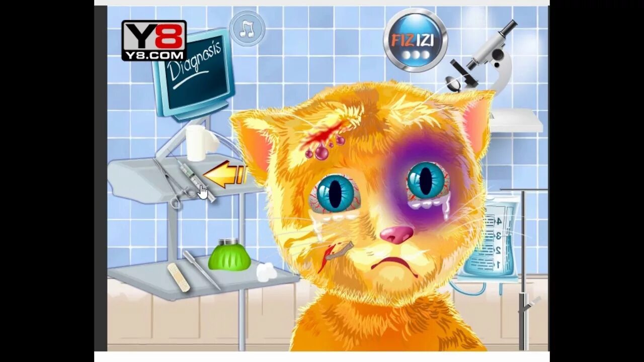 Играть лечить котиков