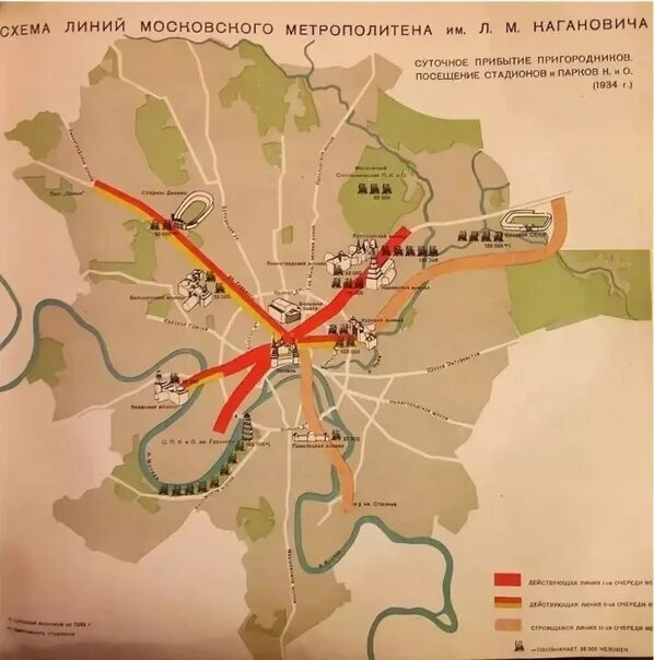 Первая очередь метрополитена. Первая линия Московского метро 1935. Схема Московского метро 1935. Московский метрополитен схема 1935 года. Первая карта Московского метро 1935.