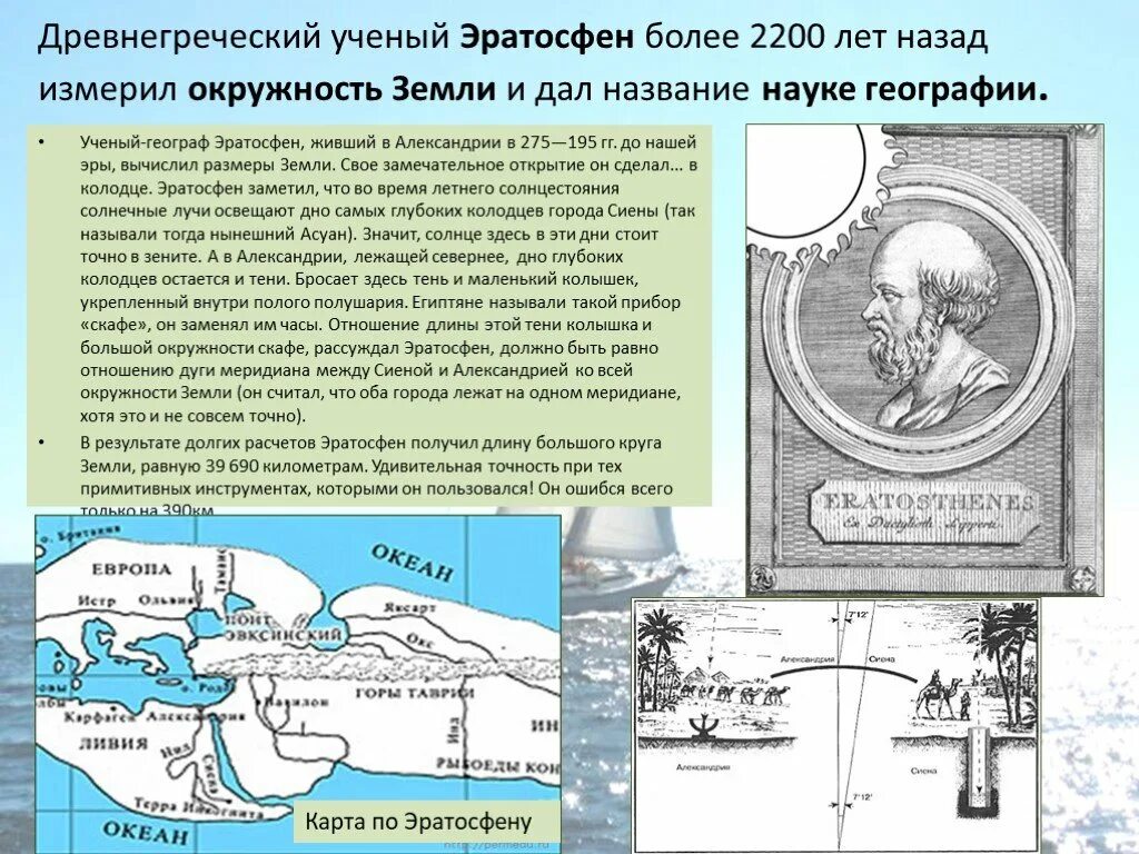 Какой вклад в науку внес эратосфен