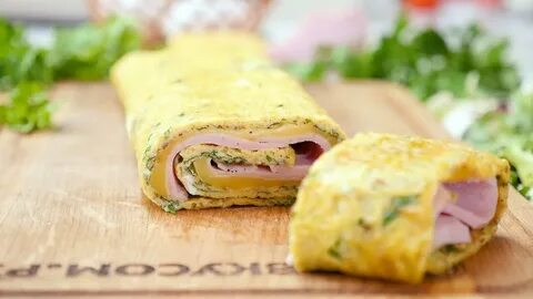 Рулетики с сыром и яйцом
