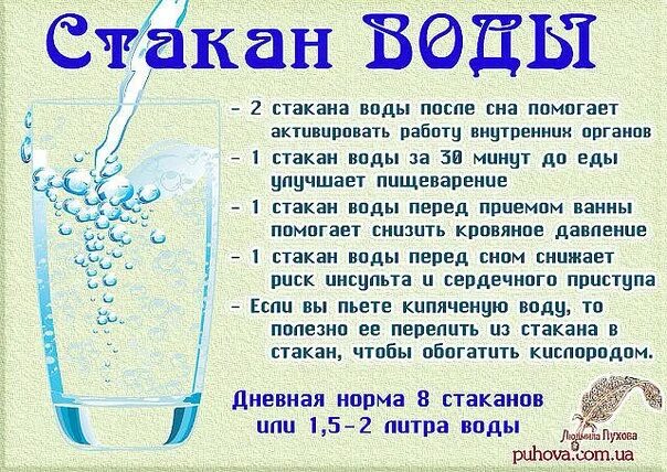 Что будет если выпить воду на ночь