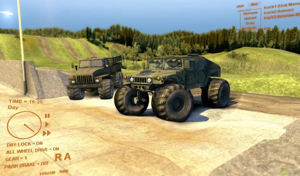 Spin Tires MUDRUNNER Урал 4320. Урал-4320 Монстер для SPINTIRES: MUDRUNNER. Humvee SPINTIRES MUDRUNNER. Моды Spin-Tires Грузовики.