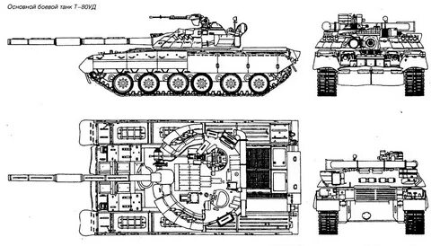 Танк 72 размеры
