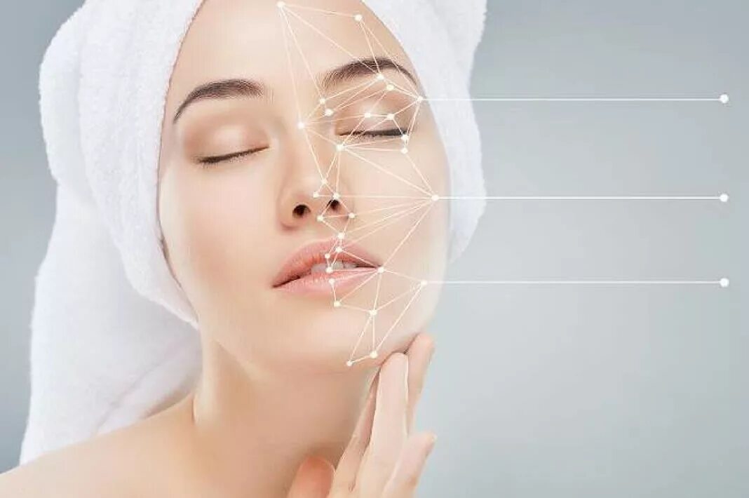 Name skin care facial peeling