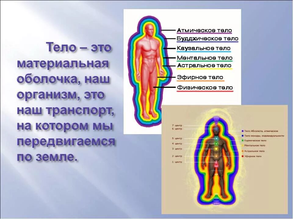 Материальная оболочка. Энергетическое строение человека. Триединство человека дух душа и тело. Примеры семиозиса. Материальная оболочка.