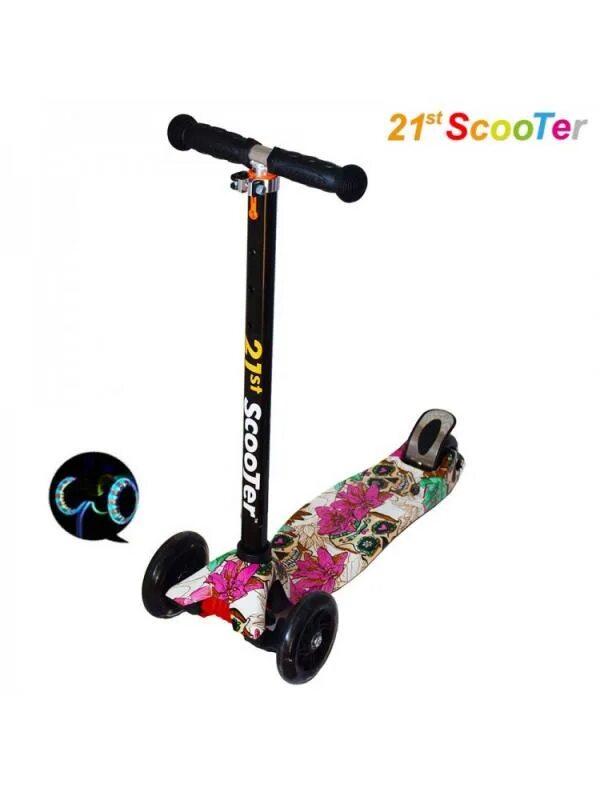 21 скутер. Самокат 21st Scooter принт. 21st Scooter Maxi Print. Самокат Scooter 21st трехколесный. Самокат трехколесный Scooter 21st хамелеон.