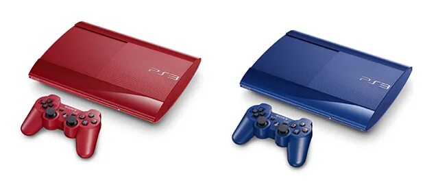 Ps3 versions. Ps3 super Slim синяя. Ps3 Slim красная. Плейстейшен 3 красный. Sony PLAYSTATION 3 Slim Splash Blue.