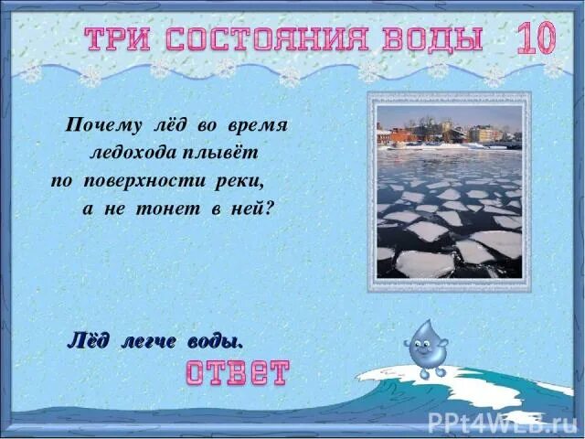 Лед легче воды. Почему лед не тонет. Почему лёд плавает на поверхности воды и не тонет. Почему лед не тает в воде.