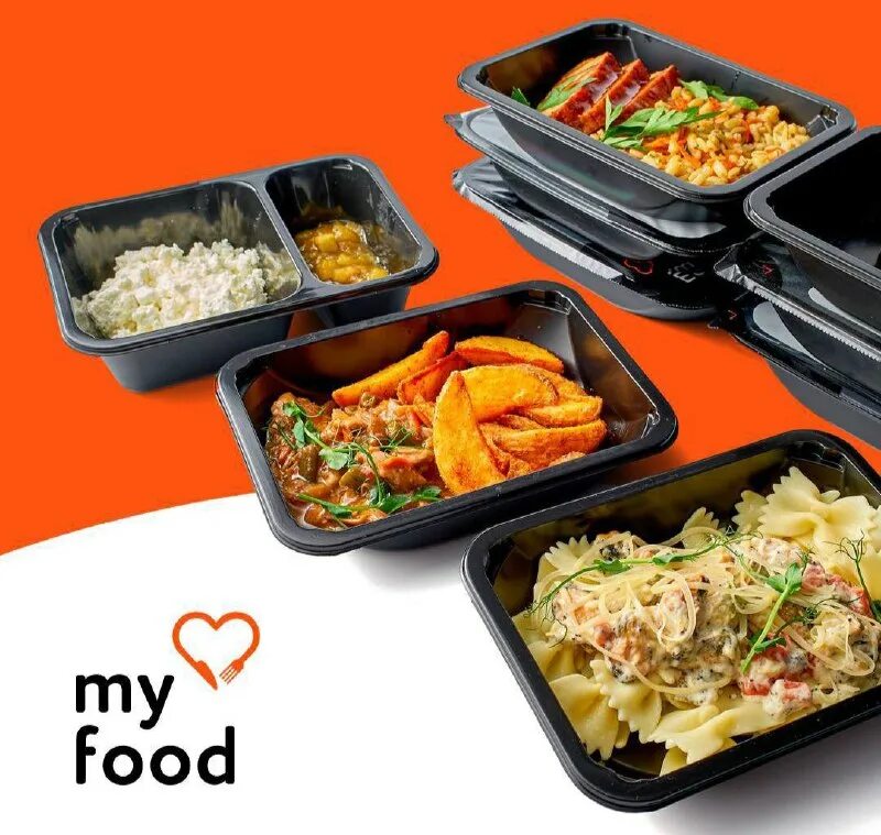 заказ еды на месяц. пп питание. доставка еды. готовая еда в контейнерах. баннер обеды.