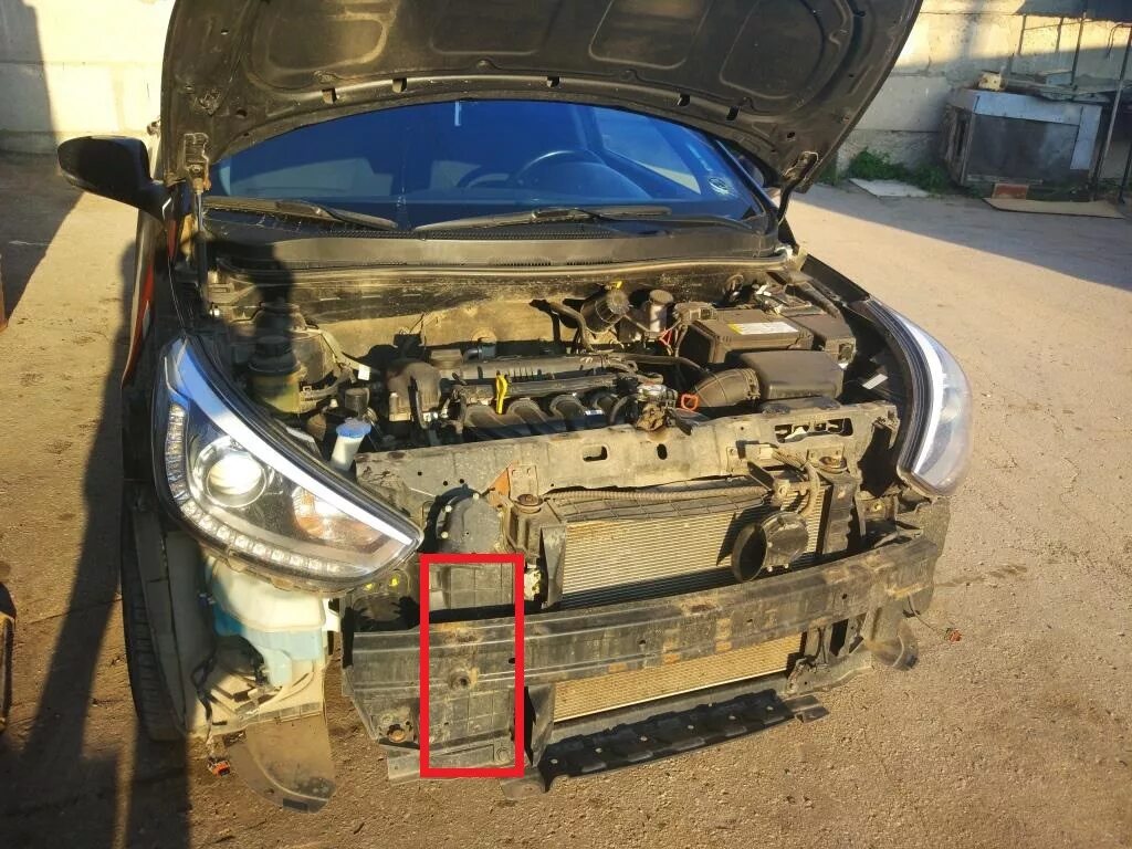 Как снять радиатор солярис 1 Чистка радиаторов Hyundai Solaris, 1,6 л, 2012 года своими руками DRIVE2