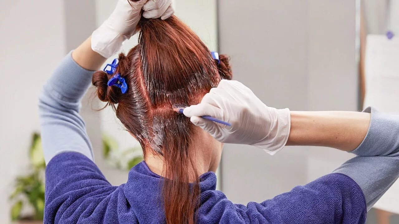 The ombre color technique seamlessly blends the L’ANZA Color Concepts of "Honeyc