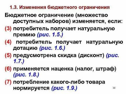 Множество ограничений