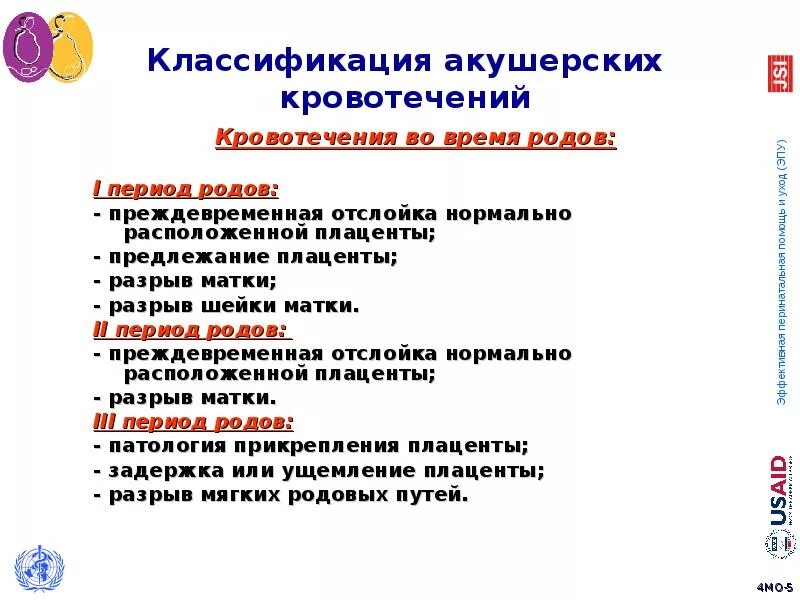 Классификация послеродовых кровотечений. Классификация причин кровотечения в послеродовом периоде. Клиническая классификация акушерских кровотечений. Классификация кровотечений по причине.