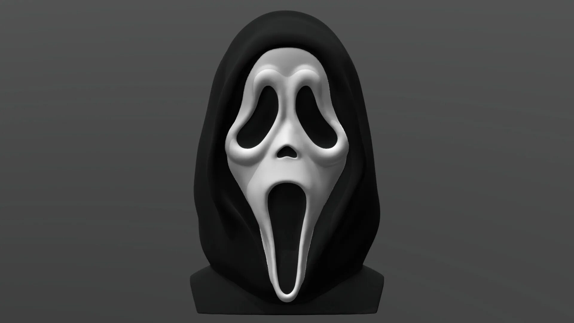 Scream 3d model. Ghostface. ghostface 3d model. ghostface papercraft.