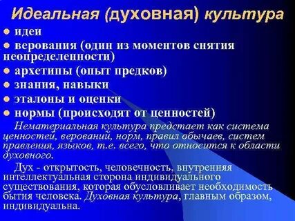 Духовные идеальные