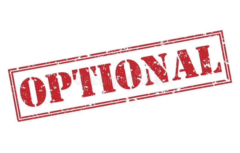 Red options. Optional. red stamp letters it guy.